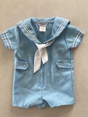 Vintage Infant Boys Sailor Romper